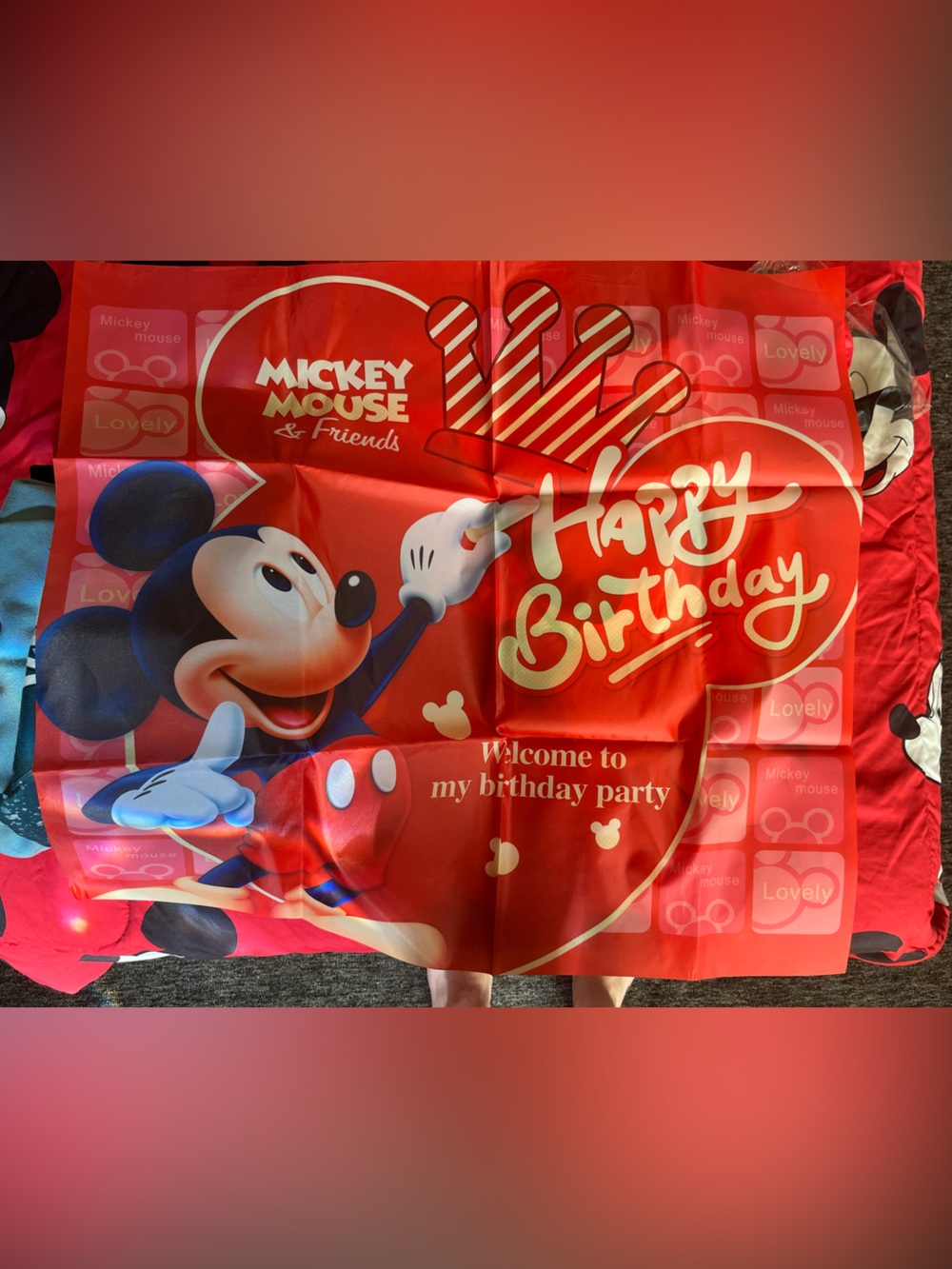 43 Piece Mickey Mouse 1st Birthday Set